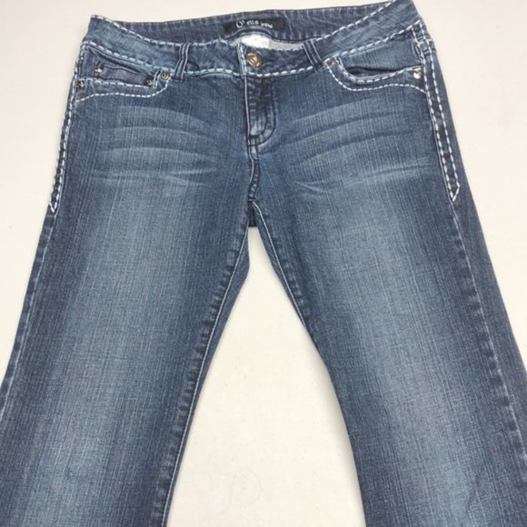 VINTAGE CELLO FLARE BOOTCUT JEANS 9/30x33 😎 - Picture 3 of 13